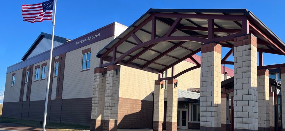 Exterior View of Johnstown High School