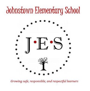 Johnstown Elementary School, JES; Growing safe, responsible, and respectful learners logo