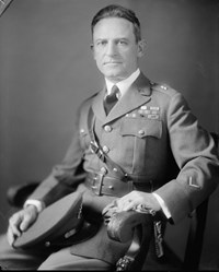 Photo of Brig. General Perry L. Miles, seated in uniform, circa 1930s.